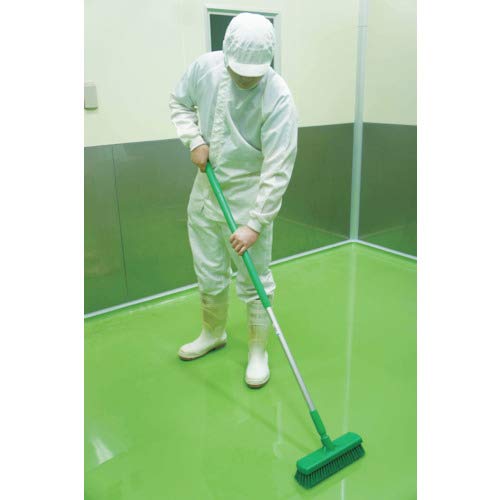Vikan 70602 Brush,Wall/Floor Scrub,Stiff,12",PP/PBT,Green