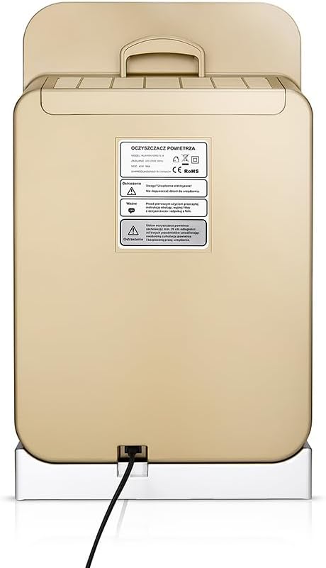 Air Purifier for Home - Smart WiFi App - Ultra Quiet 20 dB - Removes Allergens, Smoke & Odors - 99.97% Particle Filtration - Up to 1200 ft - Klarta Forste Gold