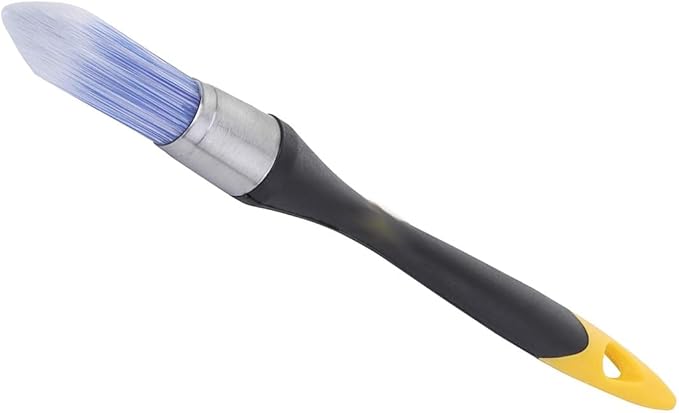 Edward Tools Trim Paint Brush - 0.75” Precision Paint Brush for Edges, Moulding, Corners, Walls - Small Pro Grade Brush - Easy to Clean - Ergonomic Handle