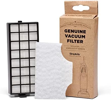 Simplicity Vacuums Genuine SF20EZM Filter Set with HEPA Media for Allergy Upright Vacuum Cleaner, S20EZM Replacement Filter Only