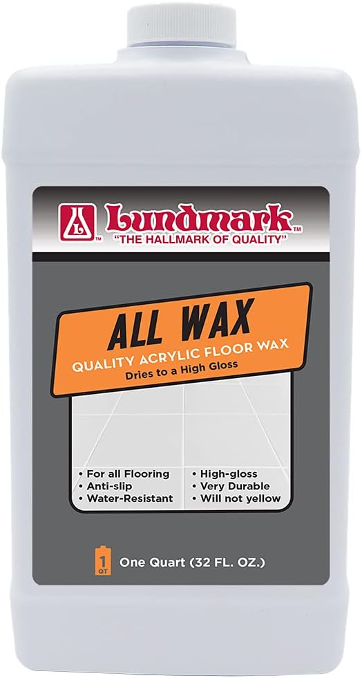Lundmark All Wax, Self Polishing Floor Wax, 3201F32-6, 2 Set 32-Ounce
