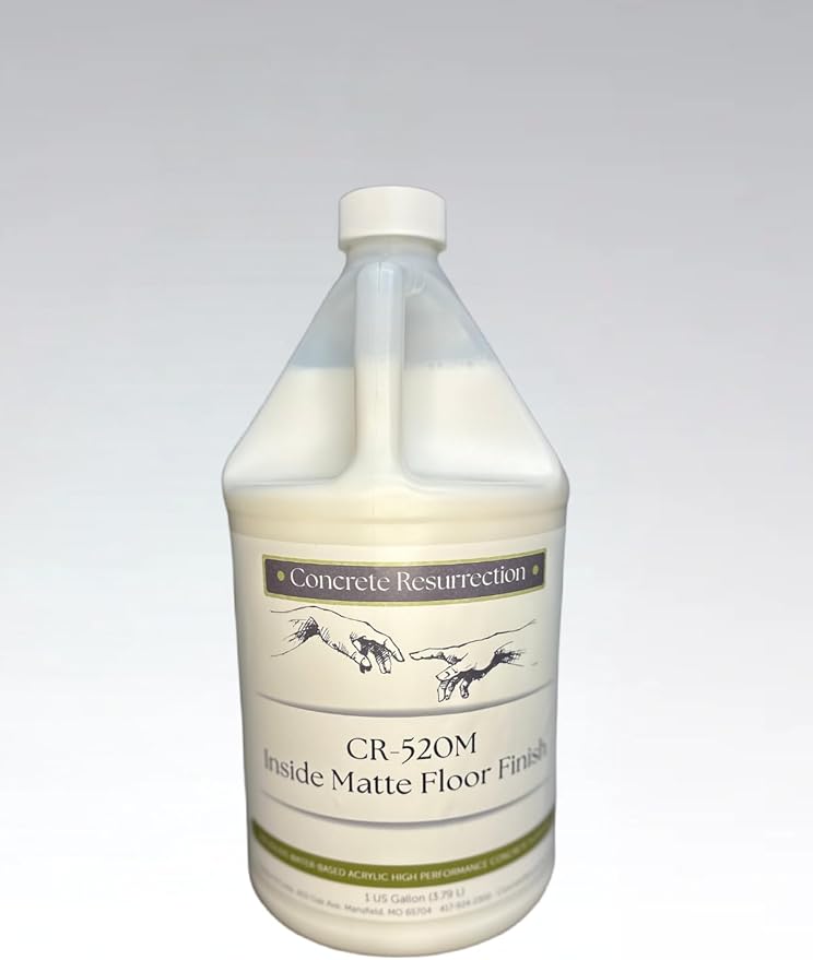 Concrete Resurrection Matte Floor Wax - Easy to Use and Install Matte Finish Premium Floor Finish.