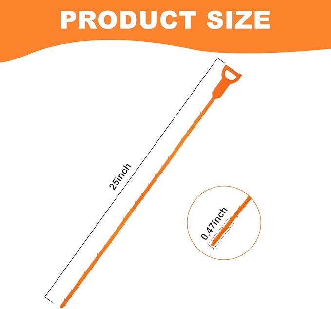 Drain Clog Remover, Effective Drain Snake Hair Drain Clog Remover, Ideal Drain Cleaner For Sinks, Showers, And Tubs - Flexible And Durable 6Pack 20inch Length For Easy Use.