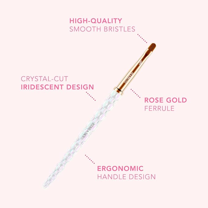Kiara Sky Nail Art Brush | S Round | Perfect for french manicure & cuticle cleanup