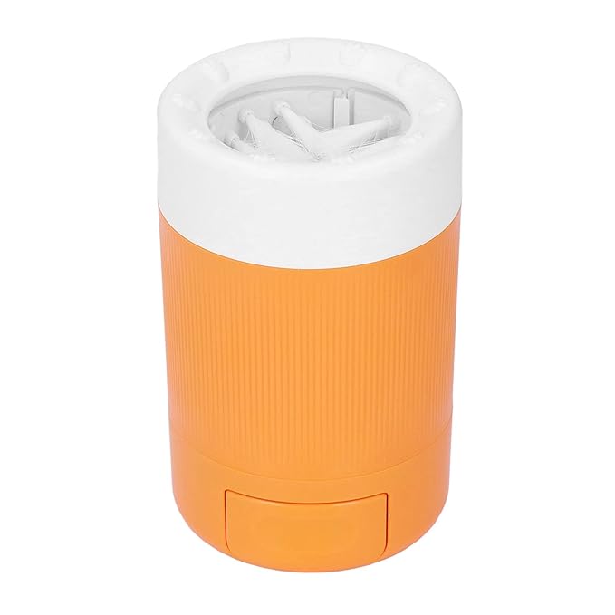 Pet Foot Washing Cup, Dog Paws Cleaner Plastic Dog Washing Station Dog Paws Washer Pet Foot Cleaner for Pets Cats and Dogs (Orange)
