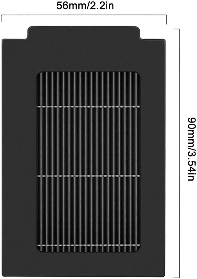 6 Pack Replacement HEPA Filters for ECOVACS for DEEBOT T50 Max High Efficiency 99.9% Dust Particle Filtration Easy Install Maintains Optimal Vacuum Performance