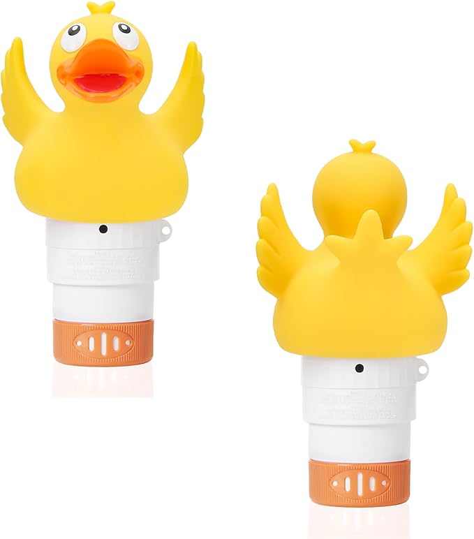 Duck Chlorine Floater for 1" Tab ONLY, Mini Floating Pool Chlorine Dispenser