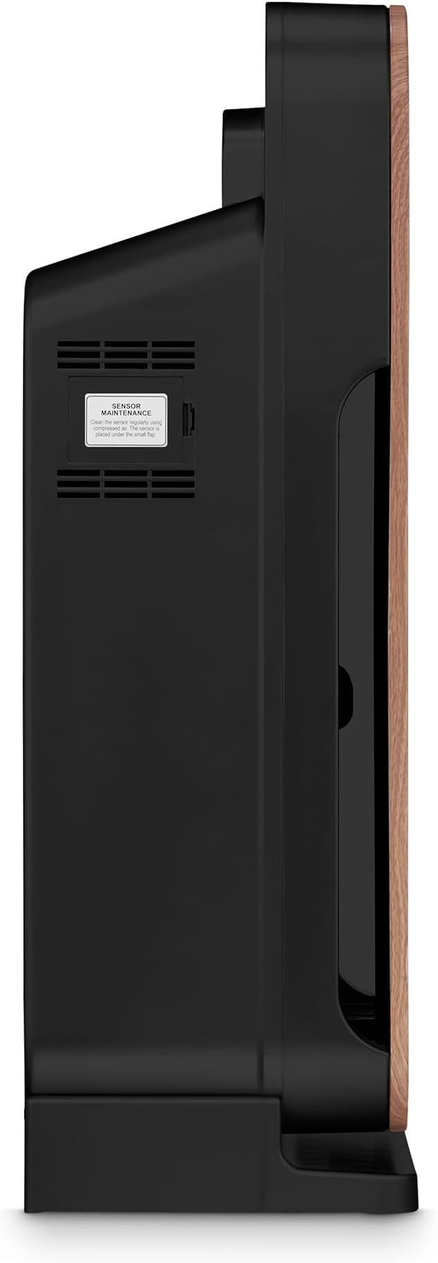 Air Purifier for Home - Smart WiFi App - Ultra Quiet 20 dB - Removes Allergens, Smoke & Odors - 99.97% Particle Filtration - Up to 1200 ft - Klarta Forste Wood Black