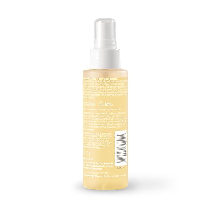 HUME SUPERNATURAL Dry Body Oil Spray - Ultra Hydrating Oil for Dry Skin, Light and Nourishing Body Oils for Women and Men, Long-Lasting Moisture (Coconut Coast, 1-Pack)