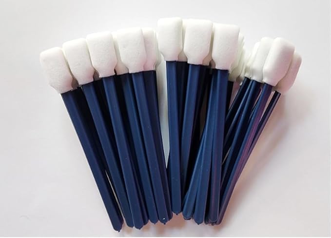 Wellgler's 200pcs Disposable Crevice Cleaning Brush,car air-Conditioning Vents Brush, Window Rails 、Door Rails、Refrigerator Gaps 、Toilet Gaps Brush (Dark Blue)
