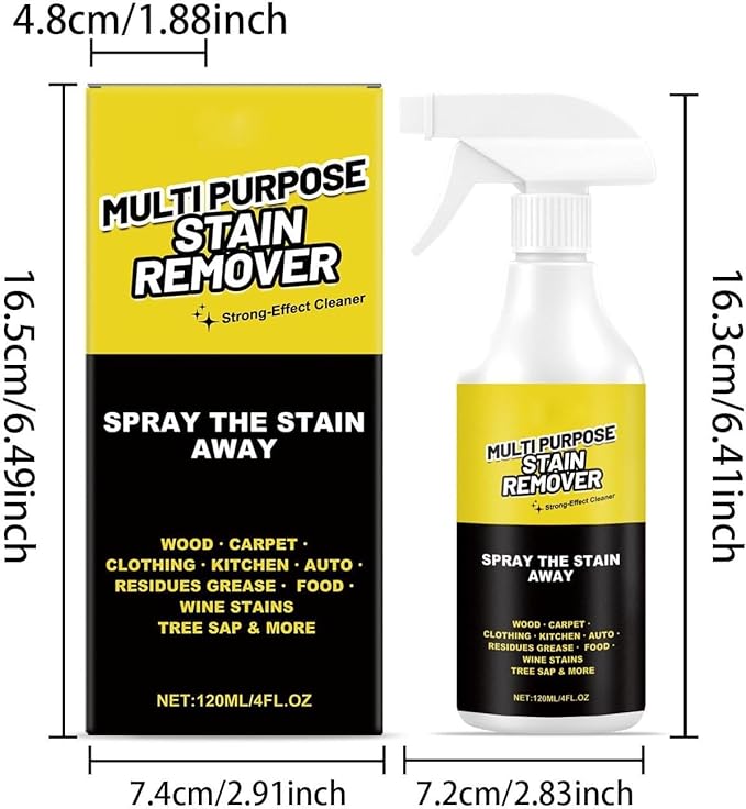Alien Power Spray,Multi-Purpose Stain Remover -A powerful cleaner for kitchens, floors, toilets, and cars.Effectively removes hard water stains, yellowing, rust, and stubborn residues(120ml)