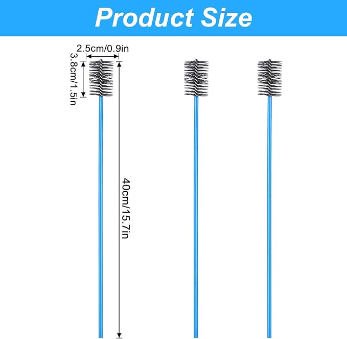 3 Pack AC Drain Line Cleaner, Drain Brush Sunroof Draining Cleaning Tool Condensate Trap Brushes Line Cleaner for Air Conditioner Drains Flexible Systems Pump Long Pipe Unclog for Sink