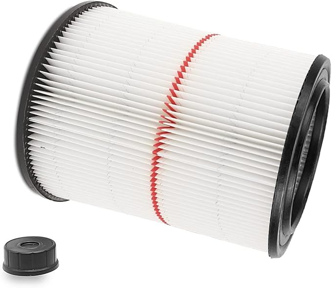 17816 Filter for Craftsman Shop Vac Air Filter, Replacement for Craftsman Wet Dry Vac Filter for Craftsman 9-17816 Vacuum Filter 5 6 8 12 16 Gallon and Larger Vacuum Cleaner 2 Pack