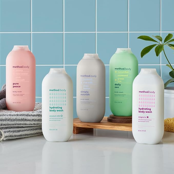 Method Body Wash, Magnolia, Paraben and Phthalate Free, 18 oz (Pack of 1)