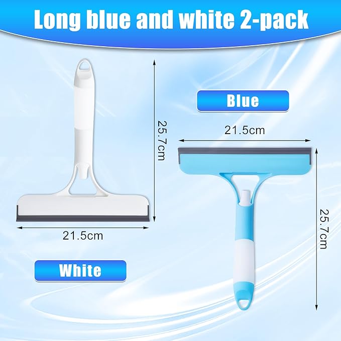3 in 1 Window Cleaning Scraper,3 in 1 Spray Squeegee,Window Squeegee with Spray,Windows Squeegee Cleaner Tool with SprayBottle,All-Purpose Shower Glass,Mirrors,Car,Home Window Cleaner Tool(White)