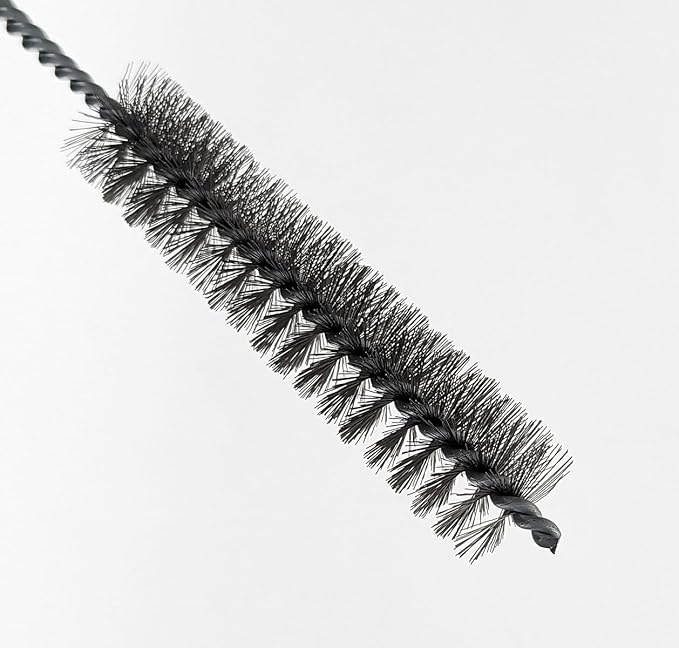 3 Piece Set of 16-Inch Tube Cleaning Brushes Copper, Stainless, Nylon for Various Surface Use (1-Inch Diameter)