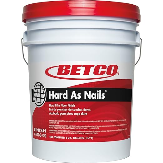 Betco® Hard As Nails® Floor Finish, 5 Gallons