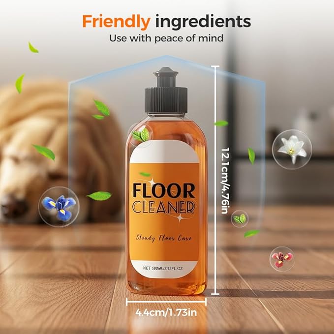 Hardwood Floor Cleaner, 2026 New Household Hardwood FloorCleaner for Mopping Home, Bathroom, Kitchen,Wood Floor Cleaners for Mopping Wood, Tile, Marble (1PC)