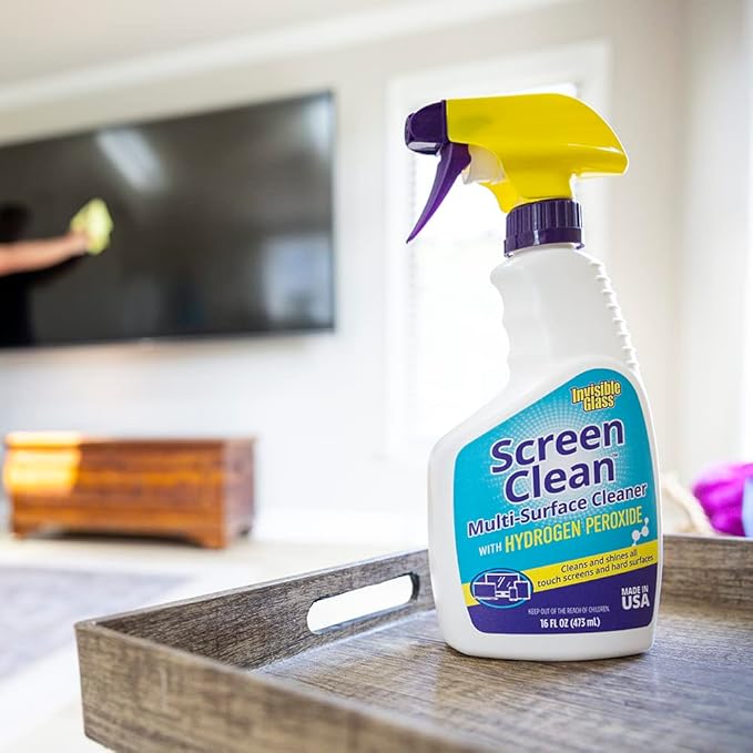 Invisible Glass 92013-4PK 16-Ounce Screen Clean Multi-Surface Cleaner Perfect for Touch Screens, Smart Phones, Tablets, Laptops, Glass, and Electronics, Pack of 4
