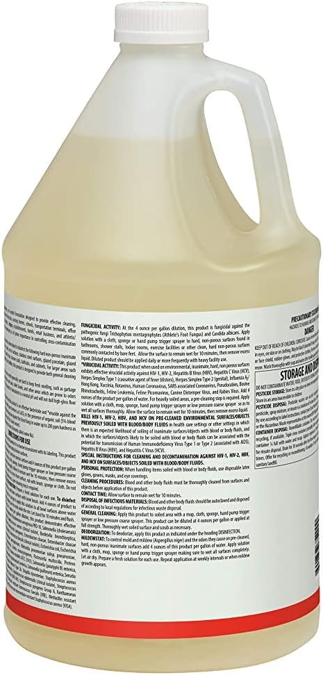 Zep DZ-7 Neutral Disinfectant Cleaner - 1 Gallon (Case of 4) 752023