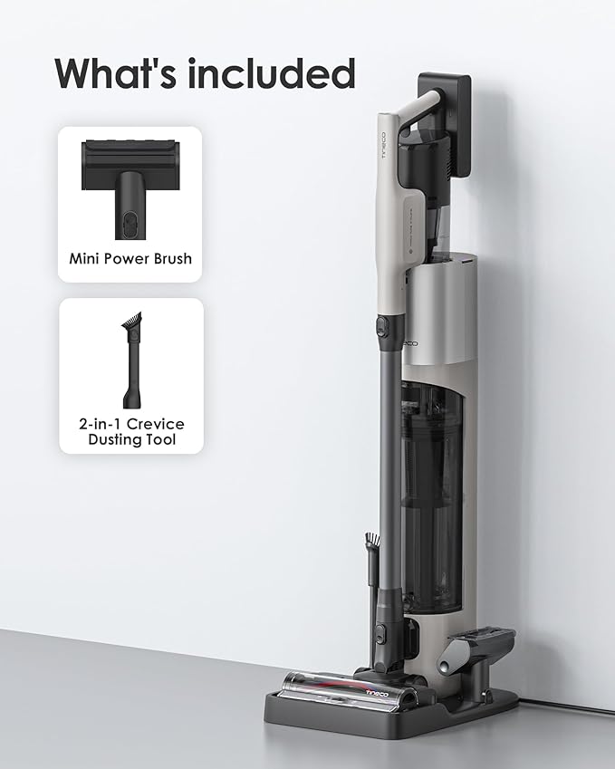 Tineco Pure ONE Station 5 Pro Cordless Vacuum, Automatic Dust Collection, 200AW Powerful Suction, ZeroTangle Brush, Up to 100 Minutes Runtime, Stick Vacuum Cleaner for Pet Hair, Carpet & Hard Floor