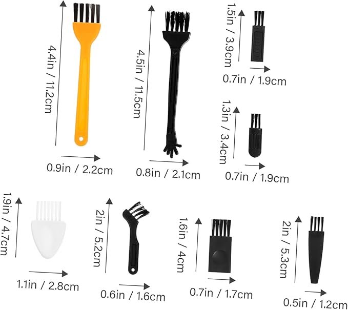 48-Piece Mini Cleaning Brush Set for Shaver and Clipper Small Gap Tool for Daily Use Compatible Electric Trimmers Razor Cleaners and Keyboard Cleaning