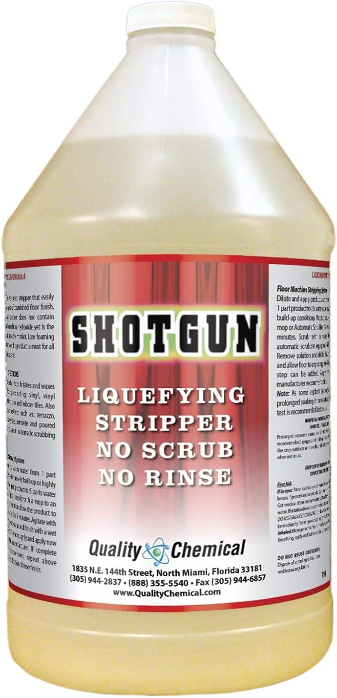 Quality Chemical Shotgun No-Rinse High Power Floor Wax Stripper-1 gallon (128 oz.)