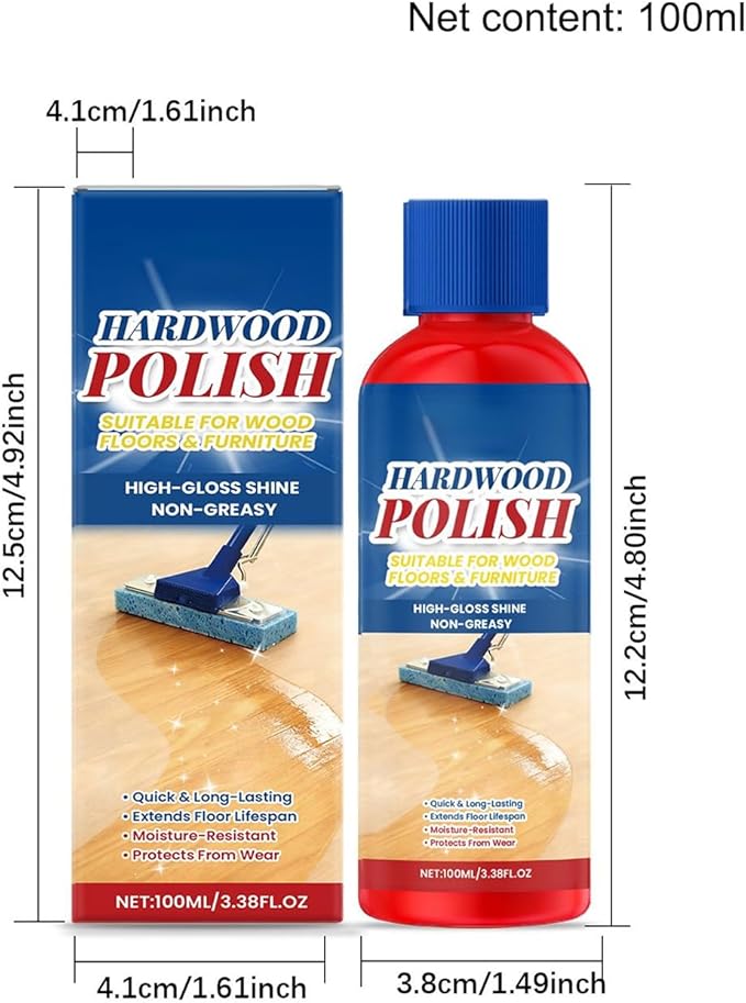 Furniture Restorer – 100ml | multi-functional Floor Polisher | Floor Restore Liquid Wood and Care for Restoring Shine Removing Scratches Polishing Hardwood Laminate Tile and Daily Home Use