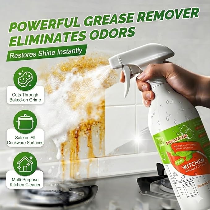 300 ml Cleanse Natural Enzyme Formula to Household Appliances, 2026 New Clease Multi-Purpose Cleaner, Kitchen Appliance Cleaner for Hold, Oven, Stove, Range Hood 2PCS