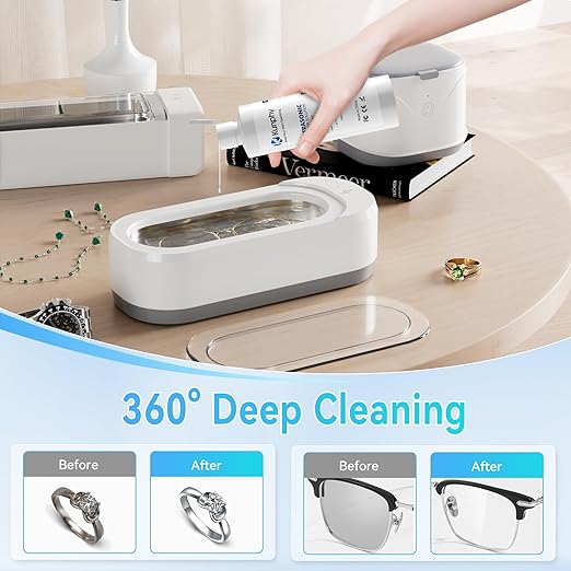 kunphy Jewelry Cleaner Solution -Ultrasonic Cleaner Solution for Gold, Silver, Platinum Diamonds and Non-Porous Precious & Semi-Precious Jewelry 4 oz(120ml)
