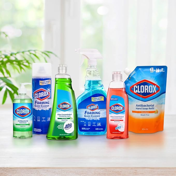 Clorox Foaming Glass Cleaner Aerosol | All Purpose Window And Glass Cleaner Spray | Washes Away Dirt | Streak-Free & No-Drip formula Glass Cleaners for Windows and Mirrors, 22 Oz - 1 Pack