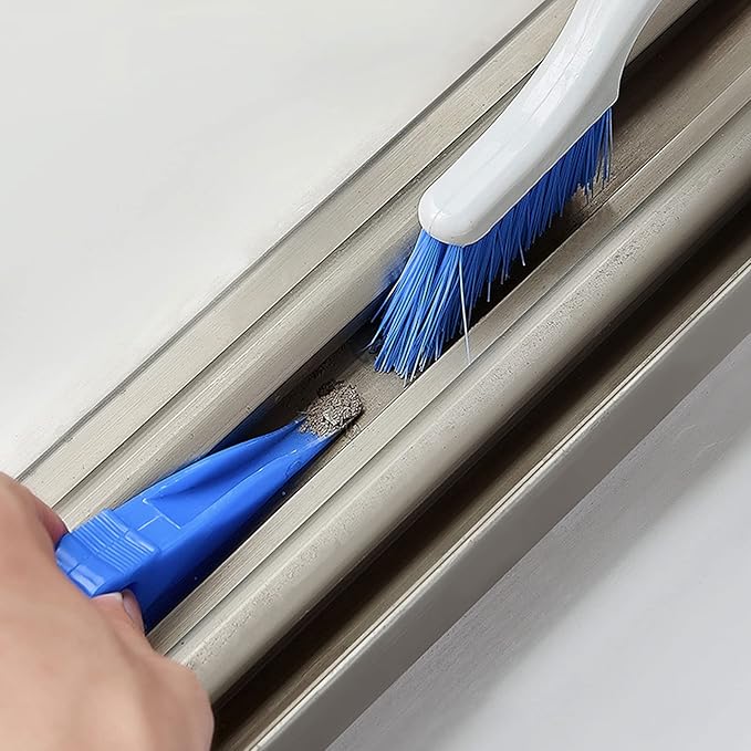 Audoloku 3PCS Crevice Brush Gap Deep Cleaning Brush Small Detail Kitchen Scrub Brush Window Groove Sliding Door Track Home Cleaning Brush