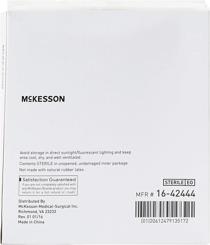 McKesson Non-Woven Sponges, Sterile, 4-Ply, High Absorbency, Polyester/Rayon (4 X 4 Inch (50 Count))