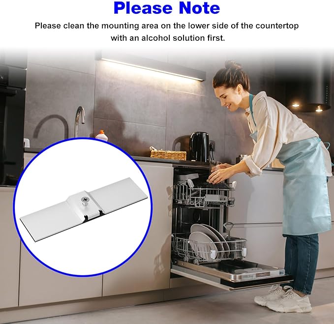 Granite Dishwasher Mounting Bracket Kit - Granite Grabber Dishwasher Mounting Bracket Suitable for Dishwasher Countertop Installation Kit