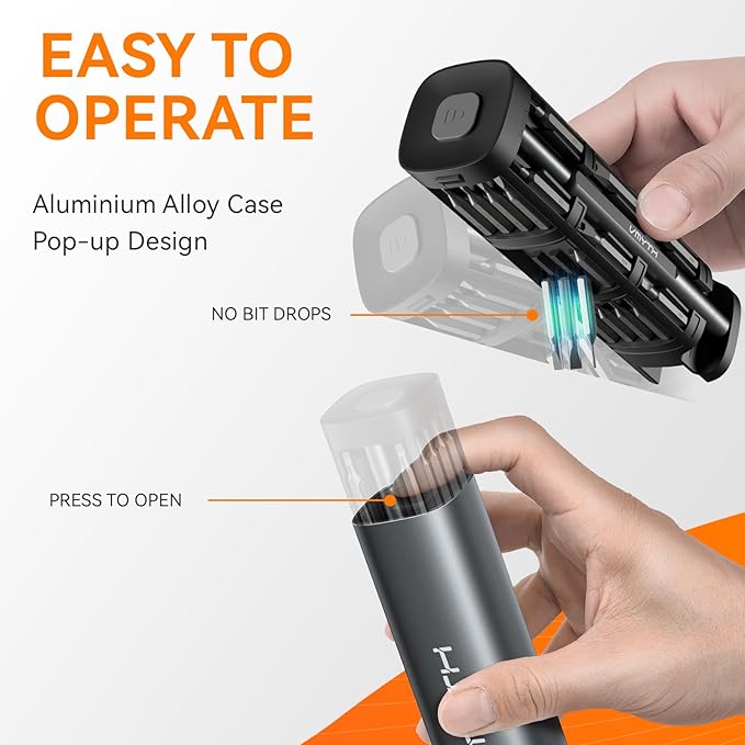 46 in 1 Small Precision Screwdriver Set, Magnetic Electronics Repair Tool Kit with Pop-Up Case, S2 Steel Bits, Mini Torx Star Screwdriver for Computer, Laptop, iPhone, Watch, Glasses, Switch