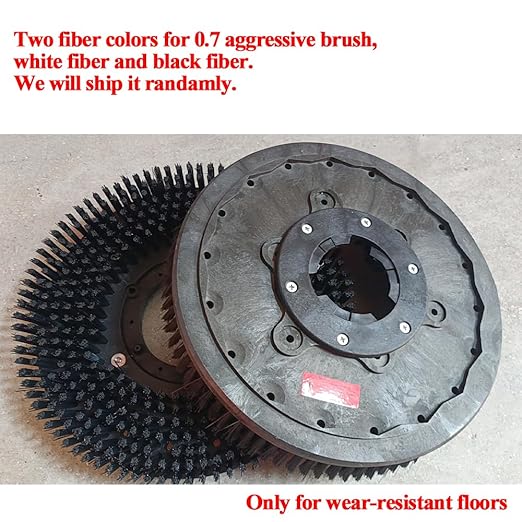 Universal 19 Inch Heavy Duty Aggressive Rotary Scrub Brush fit for for Commercial Floor Scrubber Machine-Heavy Duty Brush (483MM)