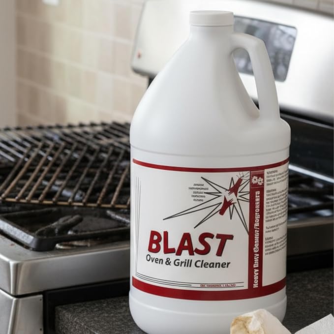 Blast Liquid Oven and Grill Cleaner, Ready-to-Use, 1 Gallon, 128 oz, Fast-Acting Odorless Formula
