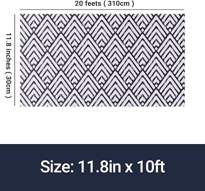Grip Shelf Liners, Non-Slip Drawer Protector Liner, Non Adhesive Shelves Mat Thickened Plastic Protection for Kitchen Cabinets Cupboards Dresser Pantry Bathroom Office, 11.8in x 20ft