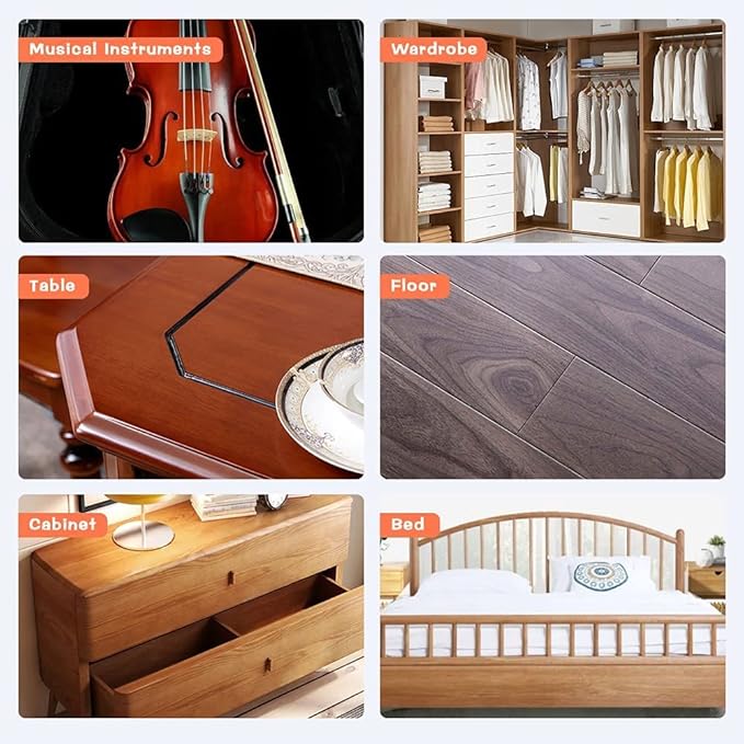 Wood Furniture Repair Kit - 18 Colors Wood Filler Hardwood Laminate Vinyl Floor Repair Kit Wood Putty Cabinet Touch Up Kit - Cover Scratches, Stains, Holes for Table, Door, Veneer, Cherry, Walnut