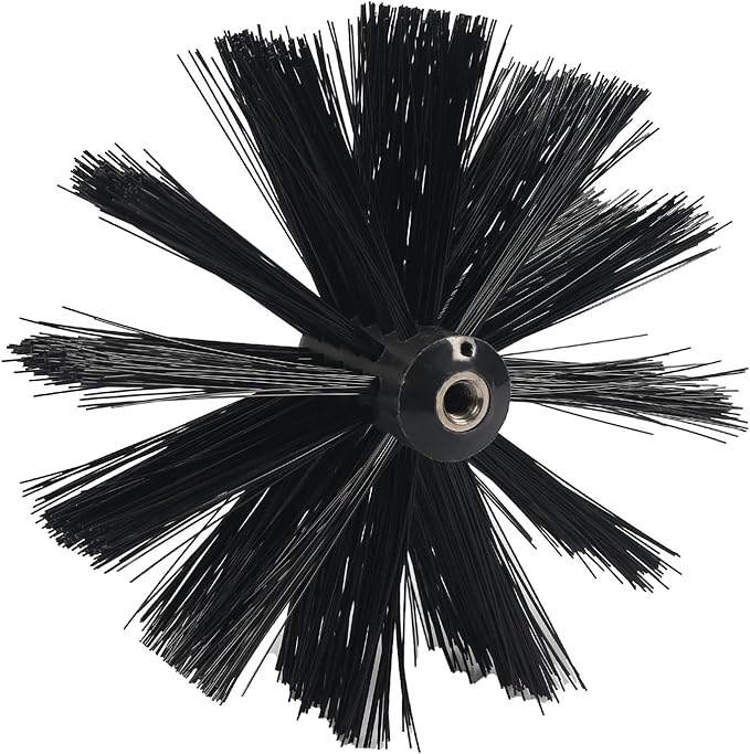 AOGYikang 6” Chimney Brush Head - Heavy-Duty Cleaning Brush Head, 150mm/6in Dryer Vent Cleaner Brush Head, 6-Inch Cleaning Brush Head for Fireplace, Vent Pipe