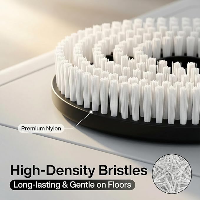 Steam Mop Replacement Brush Pads for Shark Steam and Scrub Mop S8201 S8001 S7201 S7000 Series 2 Brush Heads +2 Microfiber Absorbent Pads