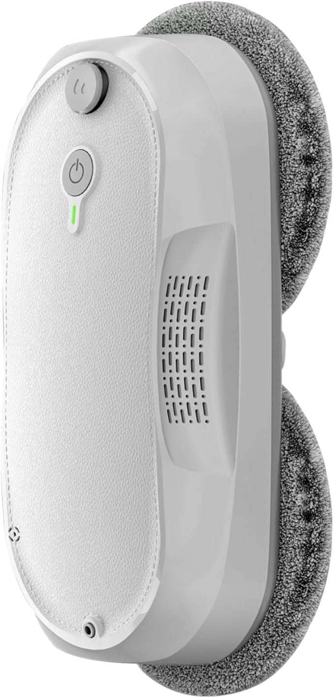 KKI Window Cleaning Robot, Window Cleaner Robot, Dual Spray, Max 3200pa,AI Path Planning & Edge Detection, Remote Control for High-Rise Windows, Glass Door,5Sets Cloths