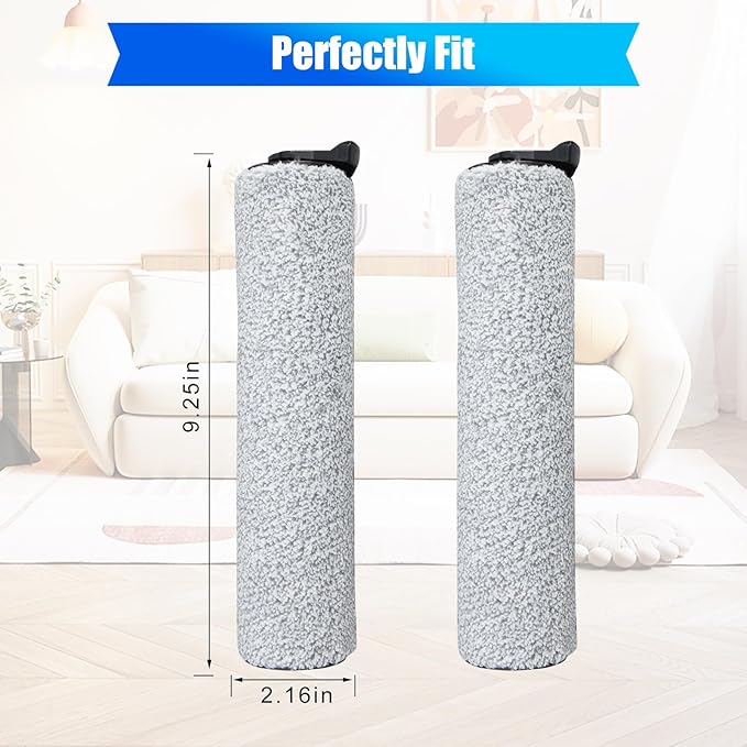 Replacement Brush Rollers Compatible with Tineco Floor ONE S3/iFloor 3 Breeze Cordless Wet Dry Vacuum Cleaner Rollers for Tineco Floor Cleaner