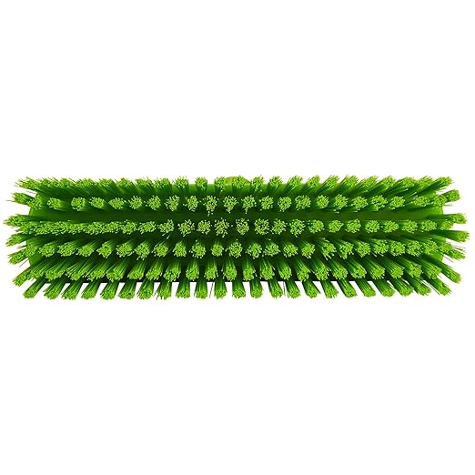 Vikan 706077 Brush,Wall/Floor Scrub,Stiff,12",PP/PBT,Lime