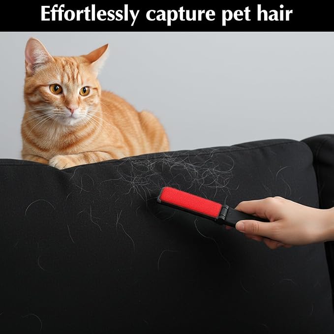 4 Pcs Mini Lint Brush, Portable Lint Brushes, Travel Foldable Lintbrush for Clothes, Portable Foldable LintBrushes for Clothes, Pet Hair Remover, Cleaning Fluff