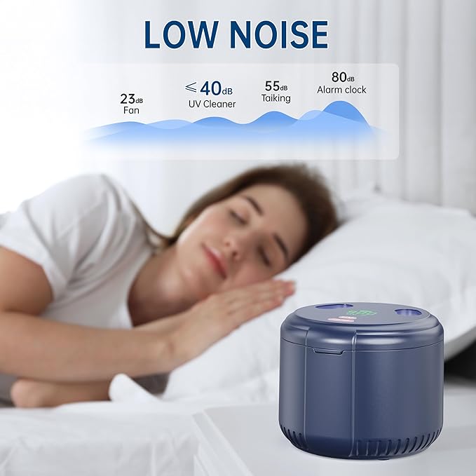 45kHz Ultrasonic Retainer Cleaner Machine, 200ML Dental Deep Cleaning Pod for Dentures, Aligners, Invisalign, Mouth Guards, Night Guards, Jewelry, Toothbrush (Blue)