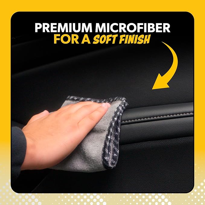 Chemical Guys Microfiber Towels for Cars Microfiber Cleaning Cloth Gray Drying Towels Car Detailing for Wash Interior and Glass, 14 x 12 Inch - 9 Pack