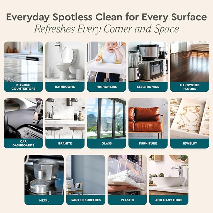 Puracy Multi-Surface Cleaner Clean Can - Plant-Powered Everyday Surface Cleaner - Natural All Purpose Cleaning Solution As Seen on TikTok (Green Tea & Lime, 3 Pack Refill)