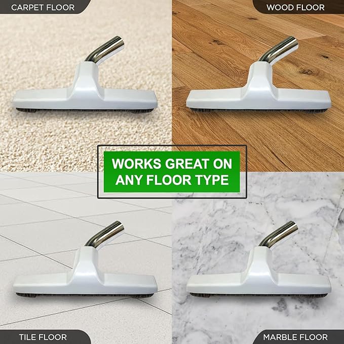 Universal Vacuum Cleaner Floor Brush for Hardwood Floors, 1.25" Fit – Soft Bristles, Scratch-Free Cleaning (Pack of 10)