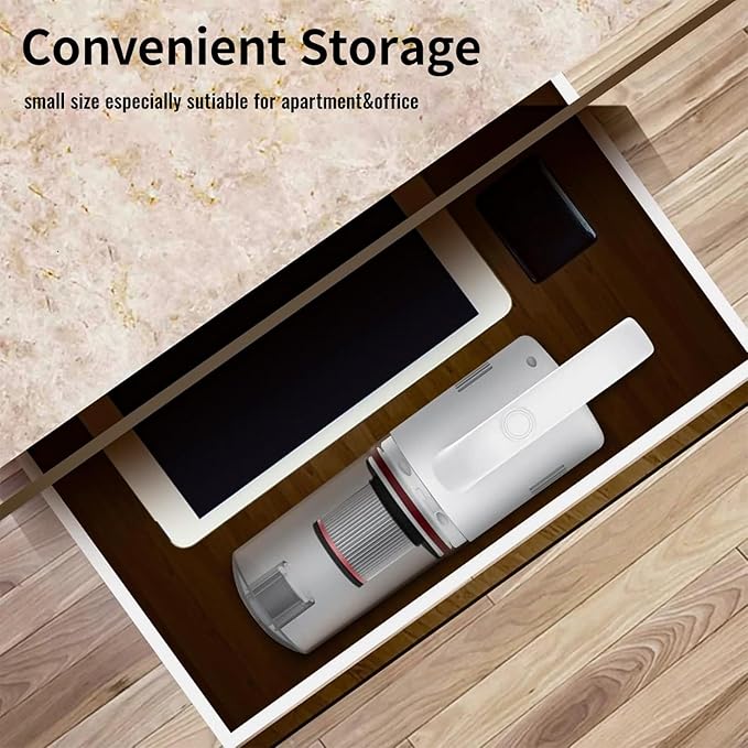 Cordless Vacuum Cleaner, Handheld Stick Small Lightweight Vacuum for Home Pet Hair Hardwood Floor Cat Litter Area Rug Cleaning